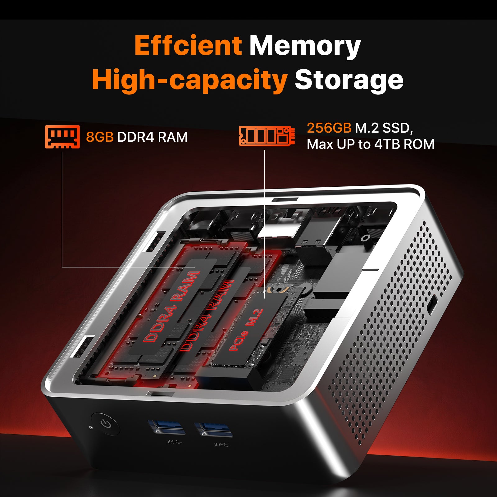 PELADN WO5 AMD 4300U MINI PC