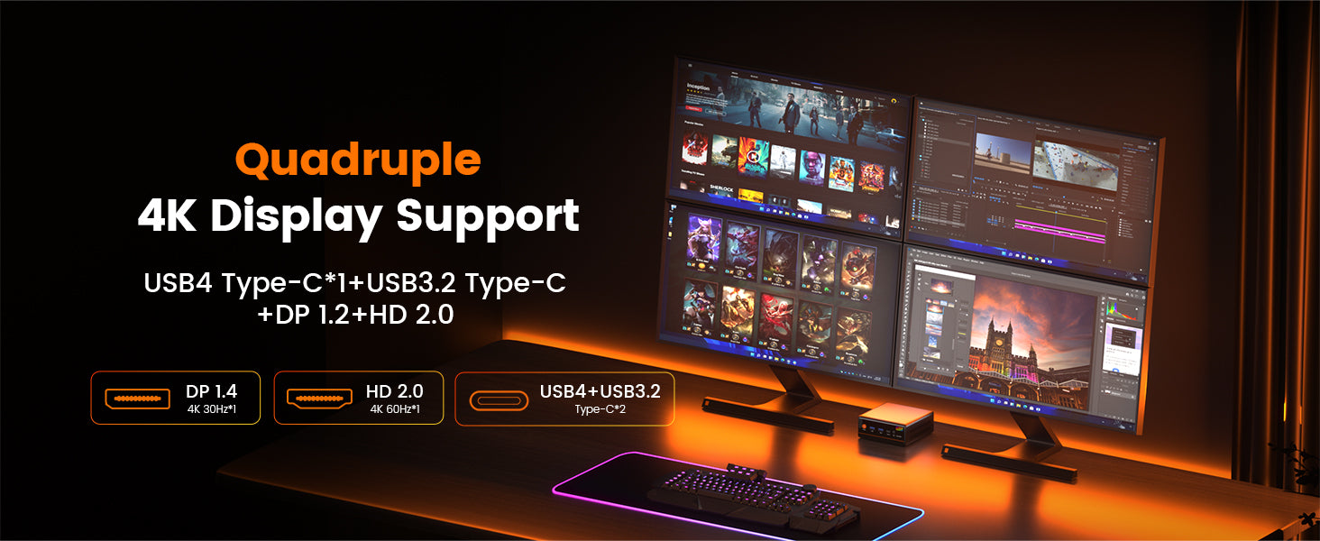 Peladn WO4 AMD Ryzen 5 7640HS Mini PC