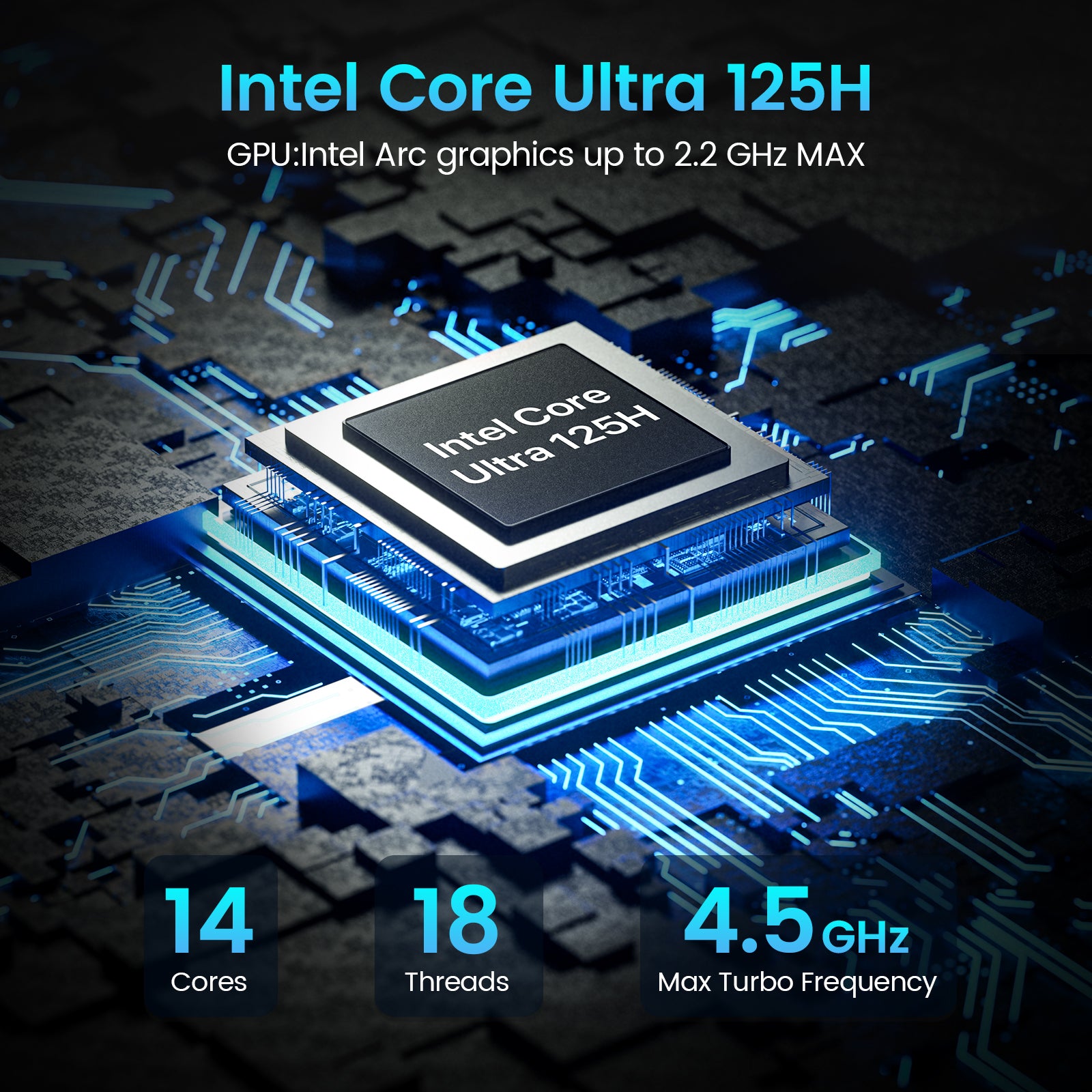 PELADN WO4 Intel® Core™ Ultra 5 125H Mini PC