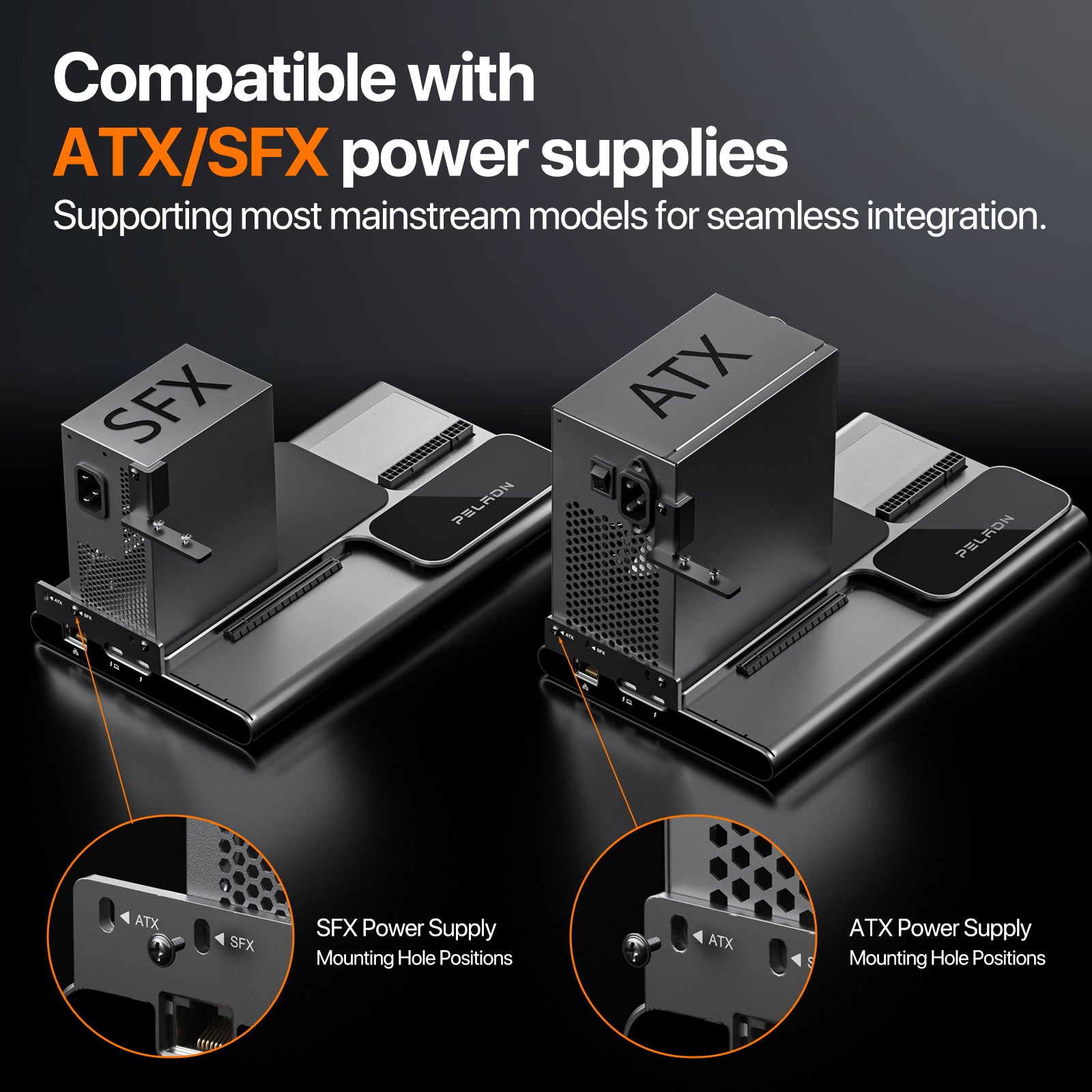 PELADN S-3 External GPU Dock Station with compatable Thunderbolt5