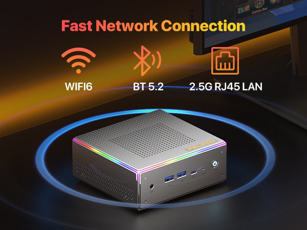 PELADN HO-4 Mini PC AMD Ryzen 7 8845HS