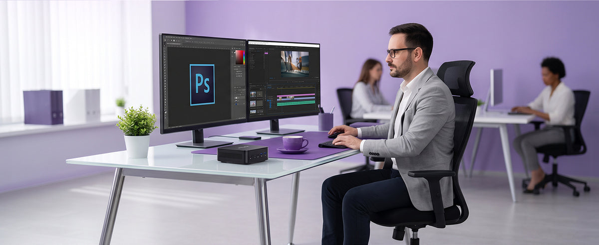PELADN WO7 Ryzen 5 6600H Mini PC for office and business use