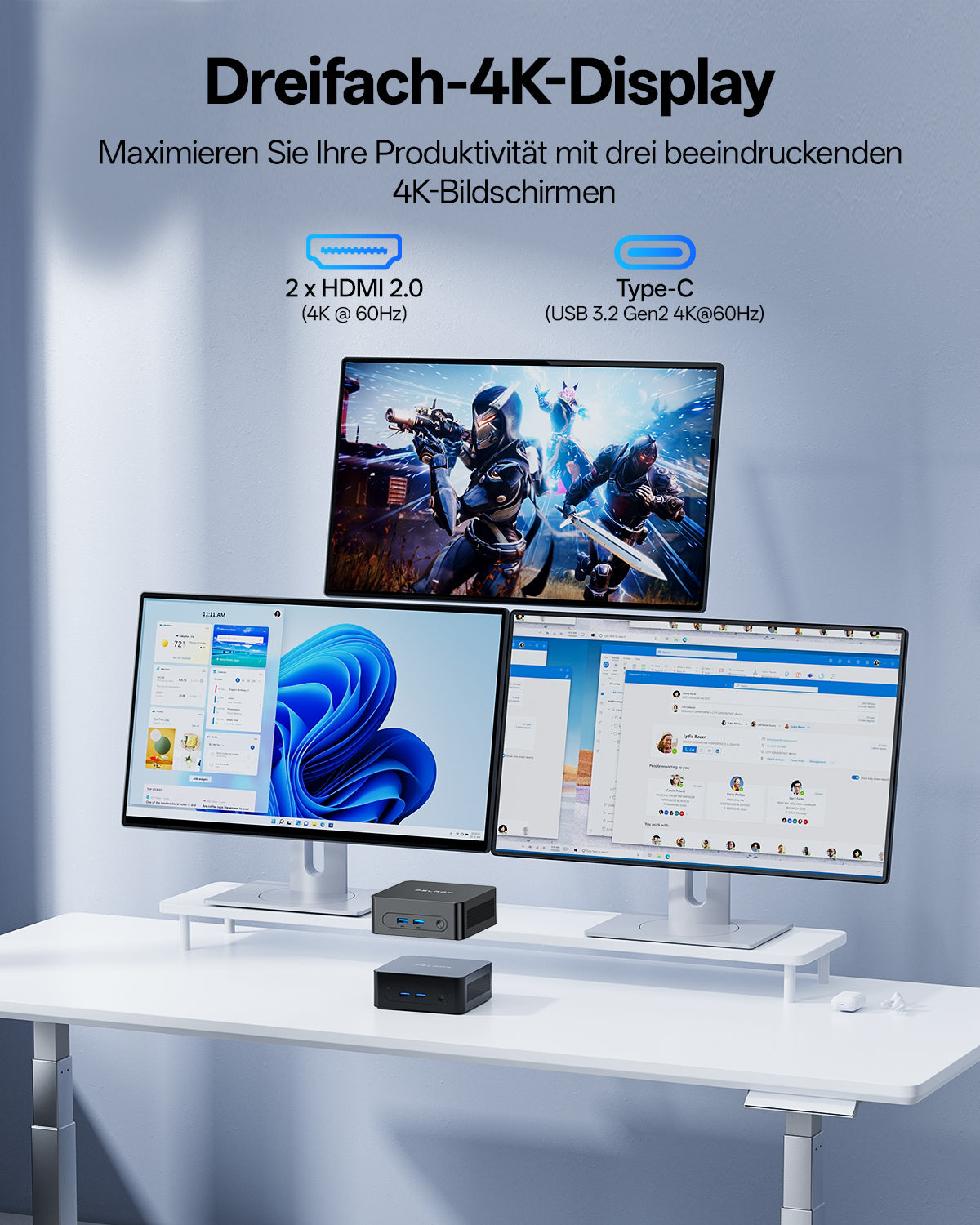 PELADN WI-7 Intel Pentium Gold 7505 Mini PC