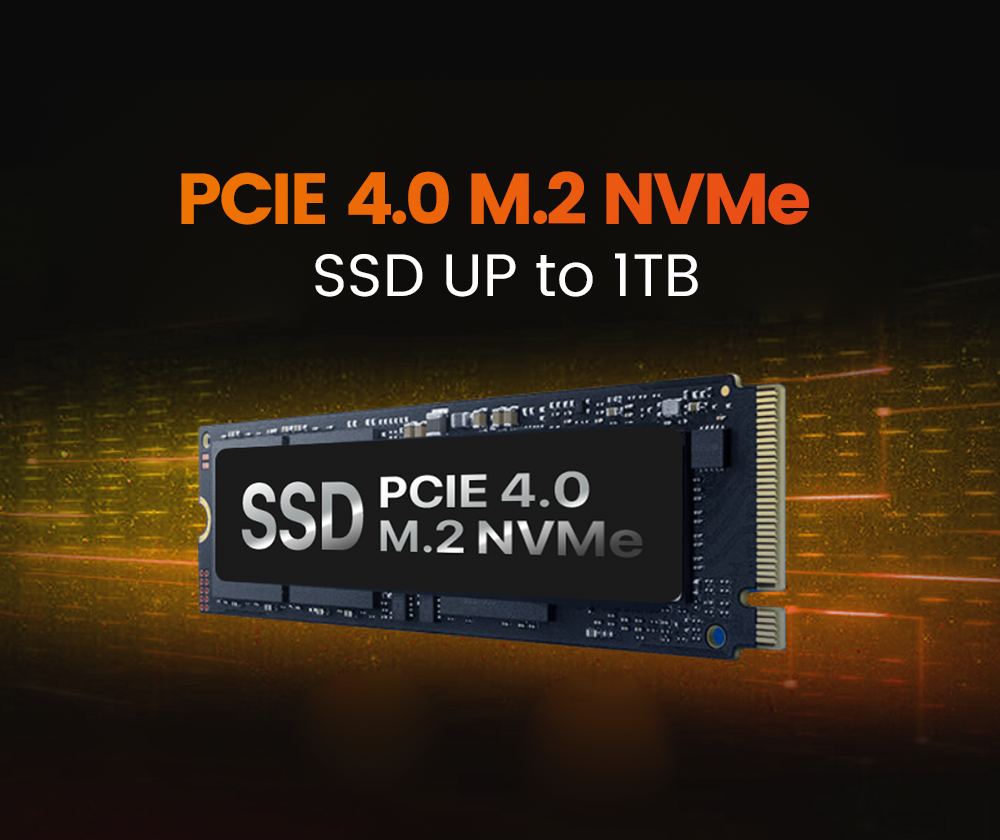 PCLE 4.0，M.2 SSD，UP TO1TB