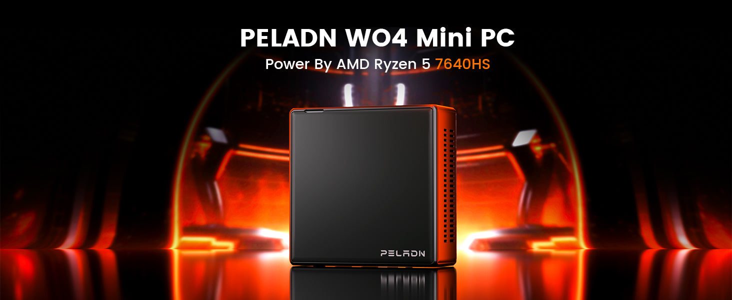 Peladn WO4 AMD Ryzen 5 7640HS Mini PC