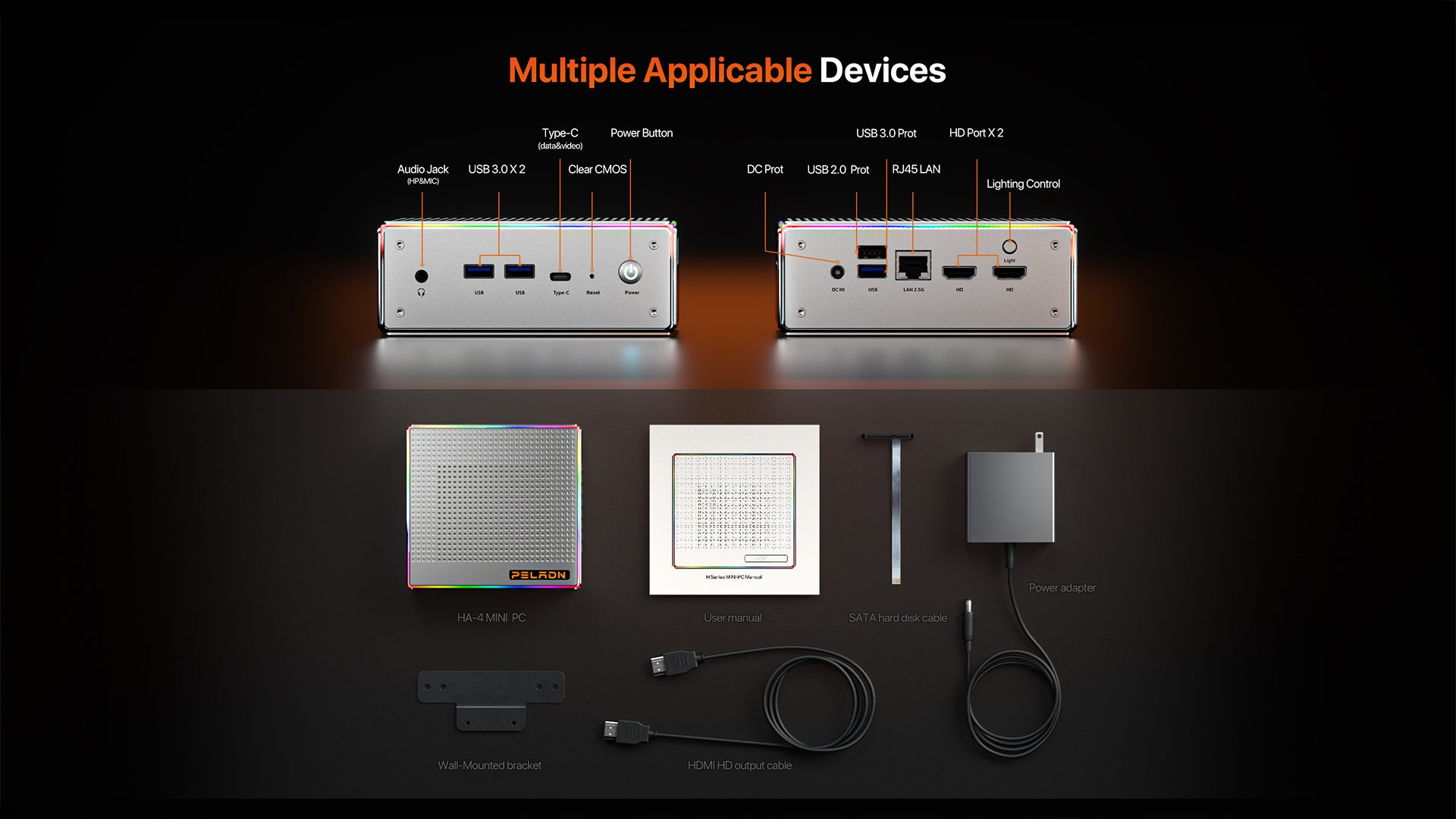 PELADN MINI PC AMD RYZEN 7 7840HS