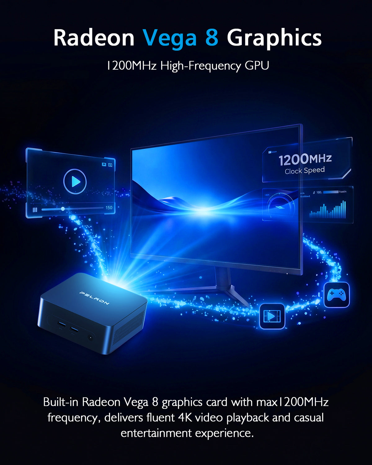 AMD Ryzen 5 3500U Mini PC with 4 cores and 8 threads